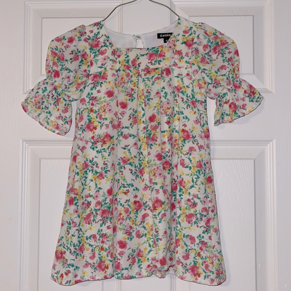 Girls floral dress size 4